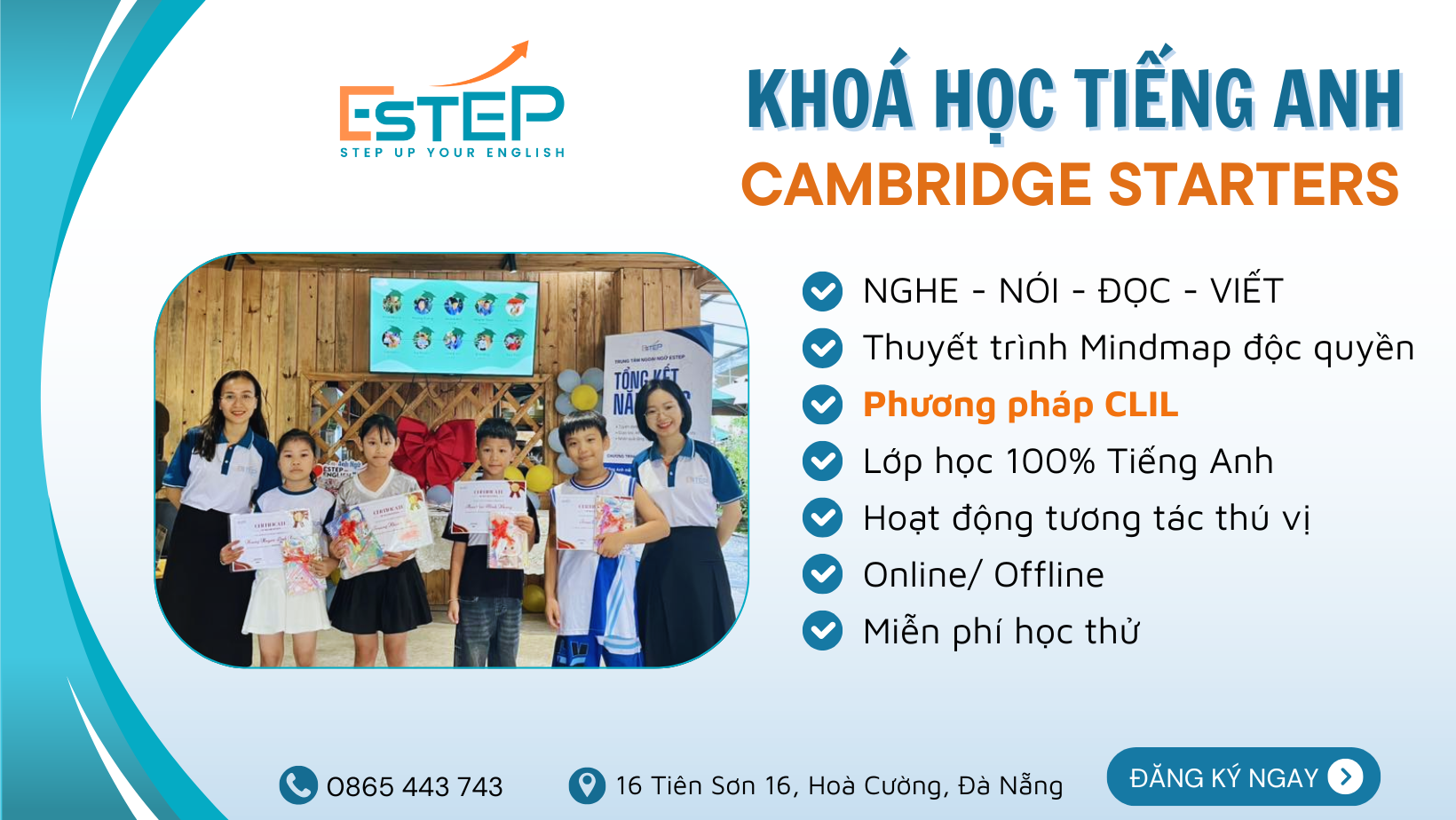 Khóa Học Tiếng Anh Cambridge Starters Cho Trẻ 6- 8 Tuổi