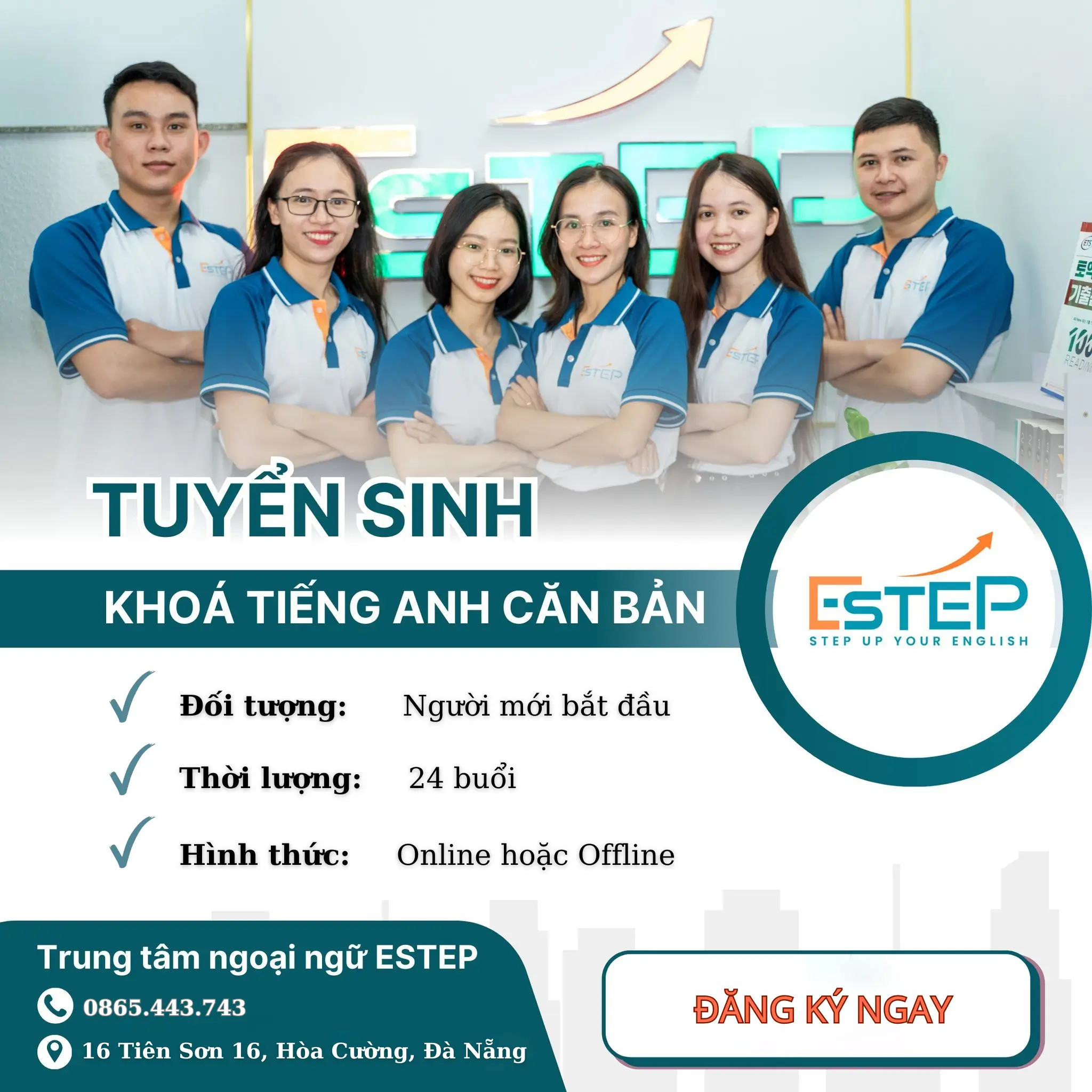 Khóa học tiếng anh cho người lớn tại Đà Nẵng - Khóa tiếng anh căn bản cho người mới bắt đầu.