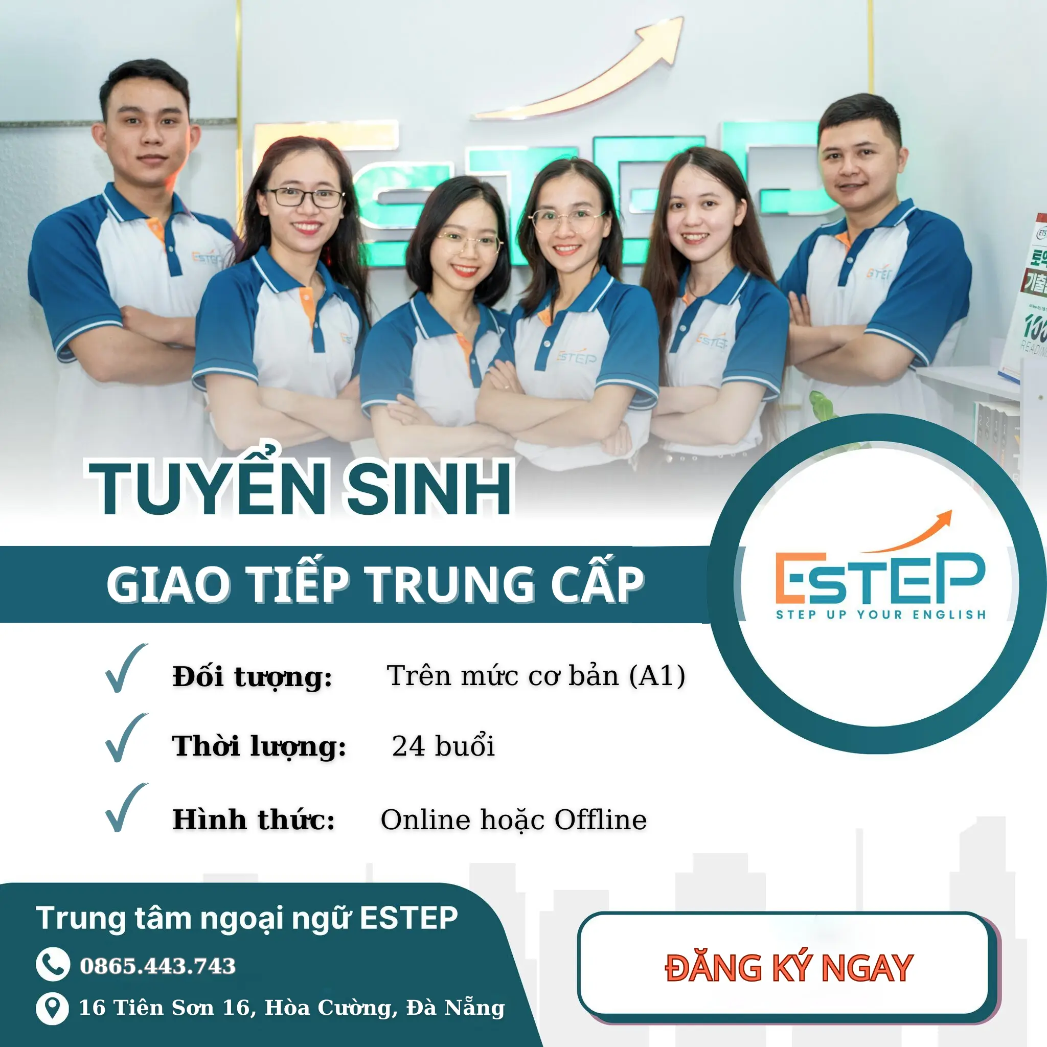 Khóa học tiếng anh cho người lớn - Cấp độ 3 (Khóa tiếng anh giao tiếp trung cấp)