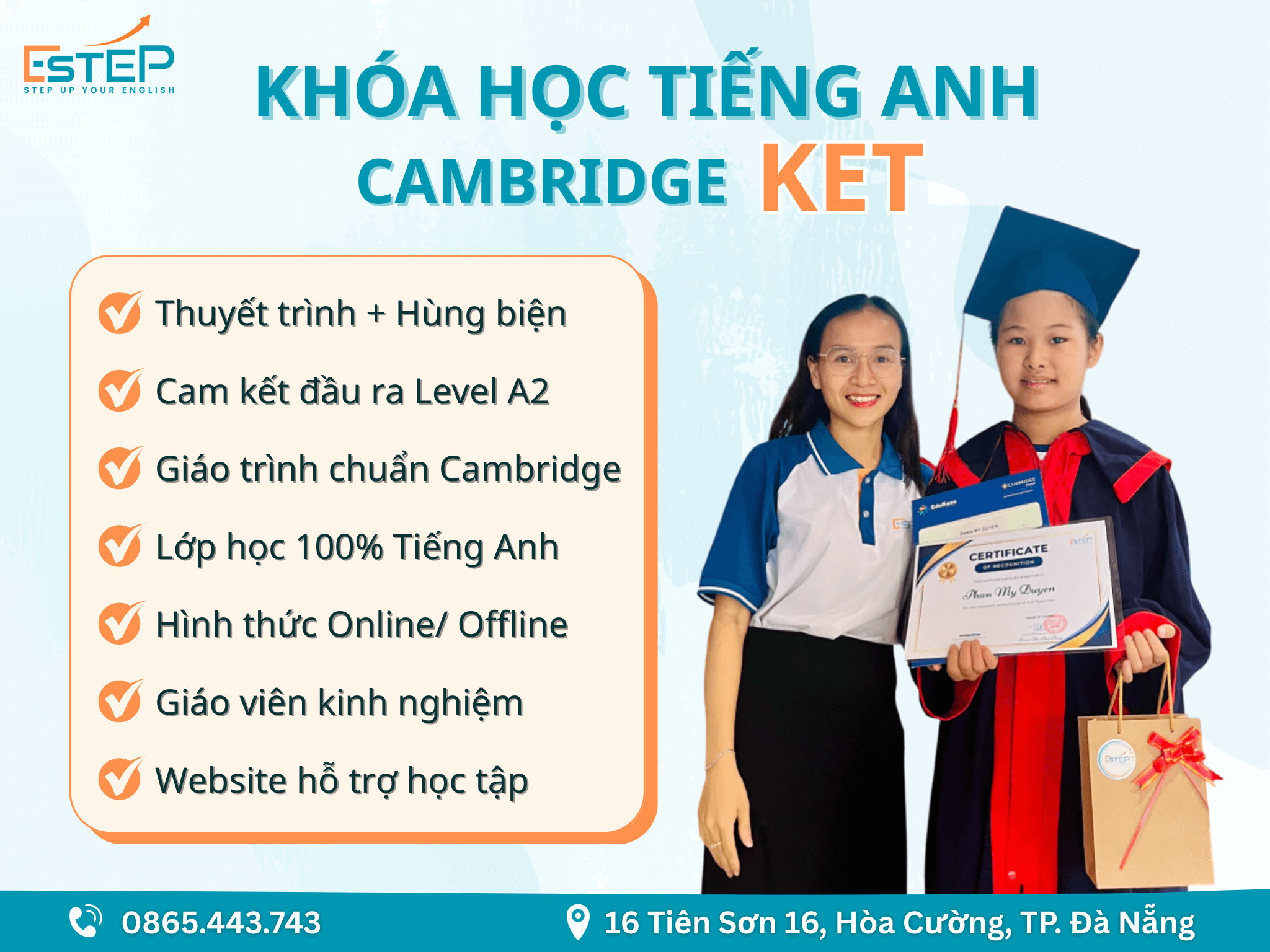 Khóa Học Tiếng Anh KET- Luyện Thi Chứng Chỉ A2 Cho Trẻ 11-12 Tuổi - Trung tâm Anh ngữ ESTEP chất lượng và uy tín hàng đầu