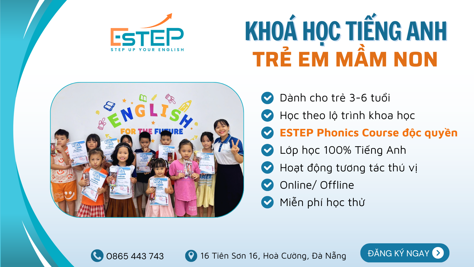 Khóa Học Tiếng Anh Trẻ Em Mầm Non (3-6 Tuổi) KIDS
