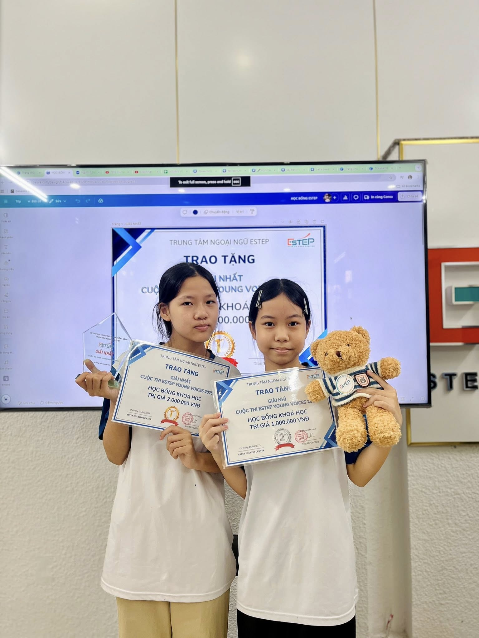 Danh sách những thí sinh xuất sắc cuộc thi thuyết trình tiếng Anh ESTEP your Voices 2025