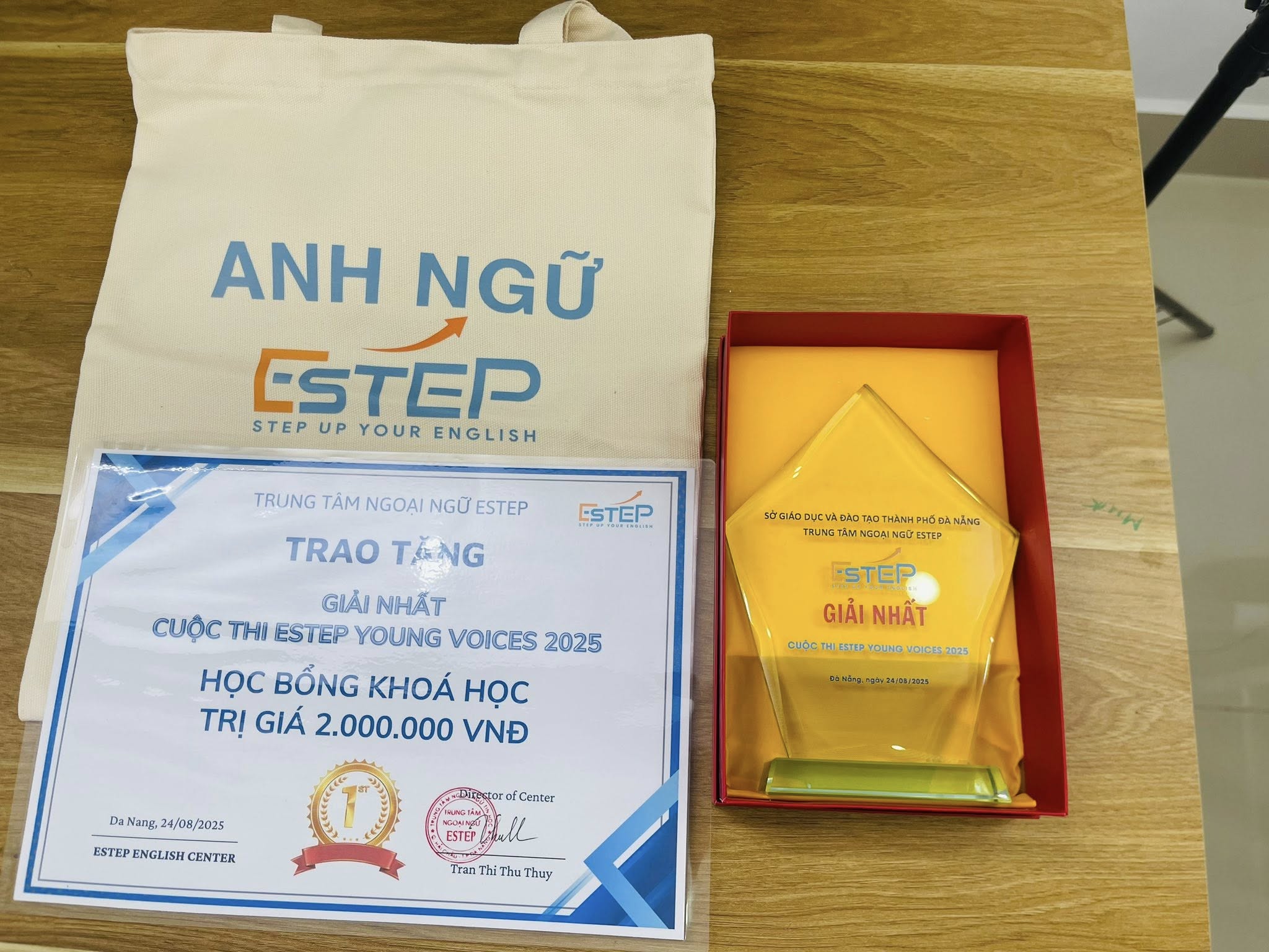 Những hình ảnh về cuộc thi thuyết trình tiếng anh ESTEP Young Voices 