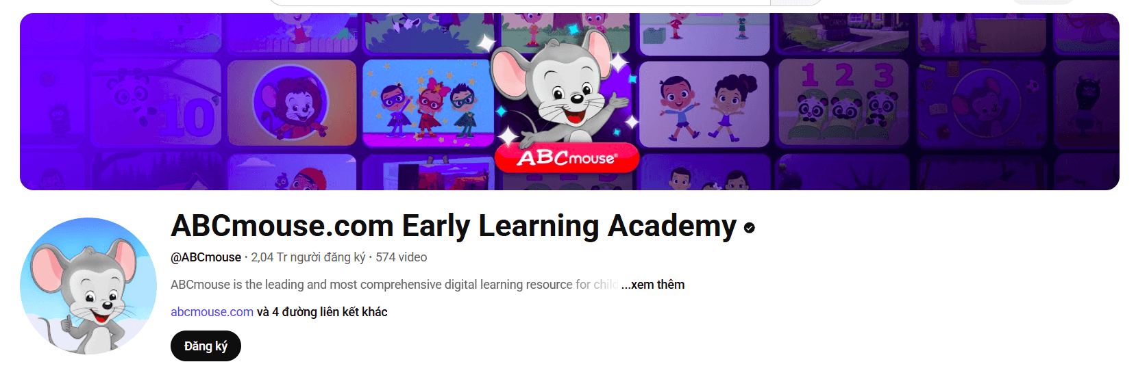 ABCmouse.com Early Learning Academy: Kênh youtube cho trẻ học tiếng Anh hiệu quả tại nhà