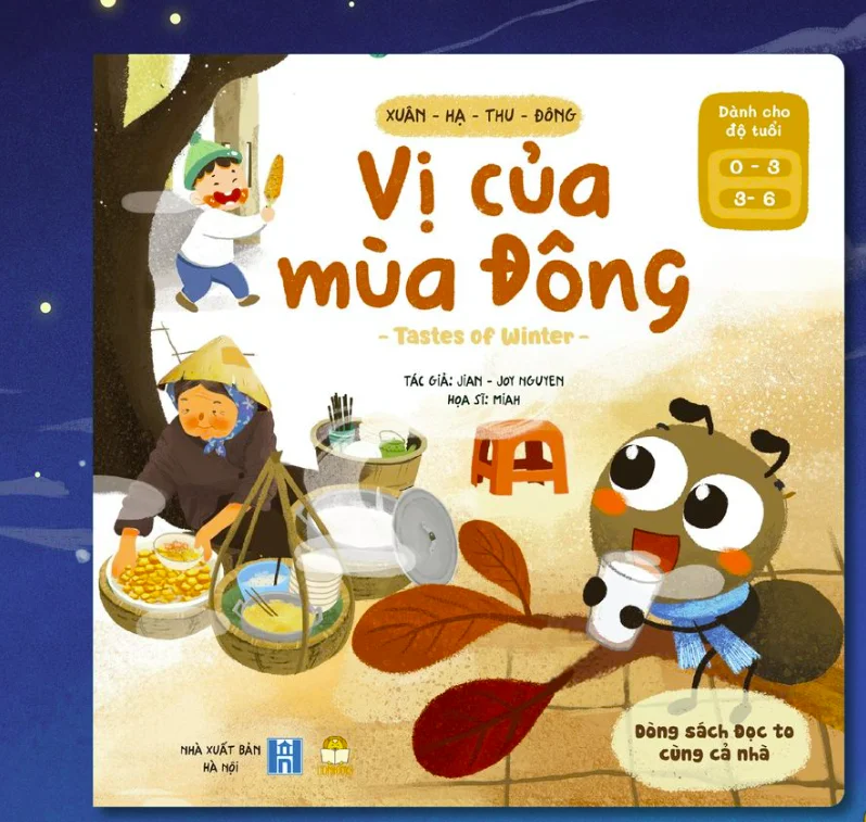 Bộ 4 cuốn sách song ngữ xuân hạ thu đông - Bộ sách tiếng Anh cho bé 3-5 tuổi