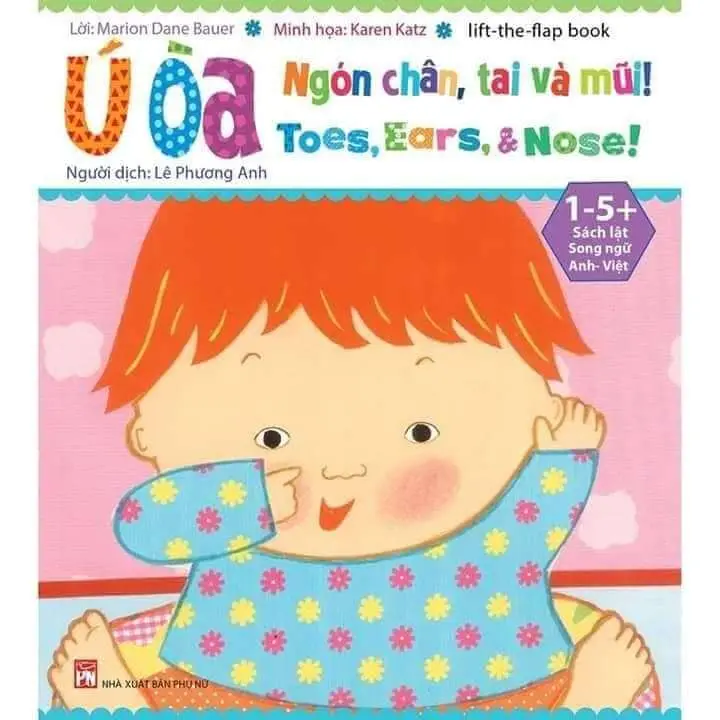 Bộ 5 sách tiếng Anh Ú òa song ngữ cho trẻ 1- 5 tuổi  