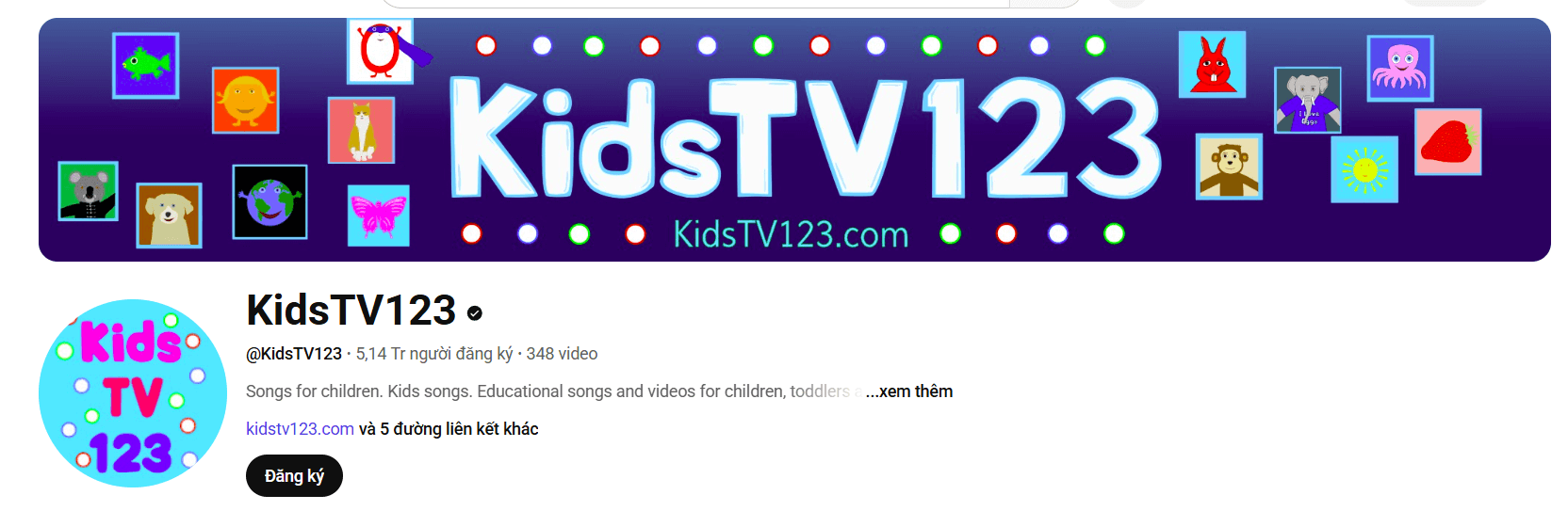 Kids TV kênh youtube cho trẻ học tiếng Anh tại nhà hiệu quả
